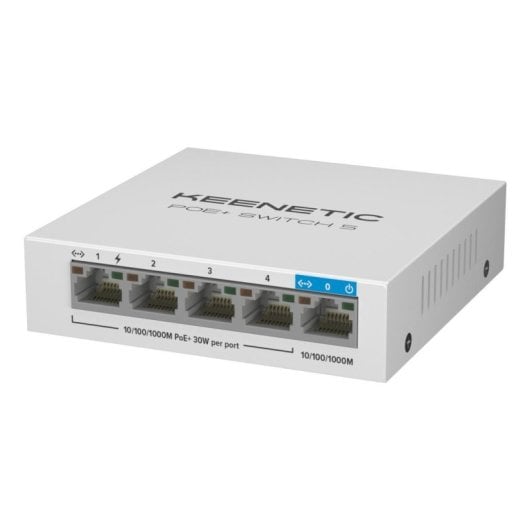 Switch Keenetic PoE+ Switch 5 Gigabit 5 Puertos 4 PoE+ 60W