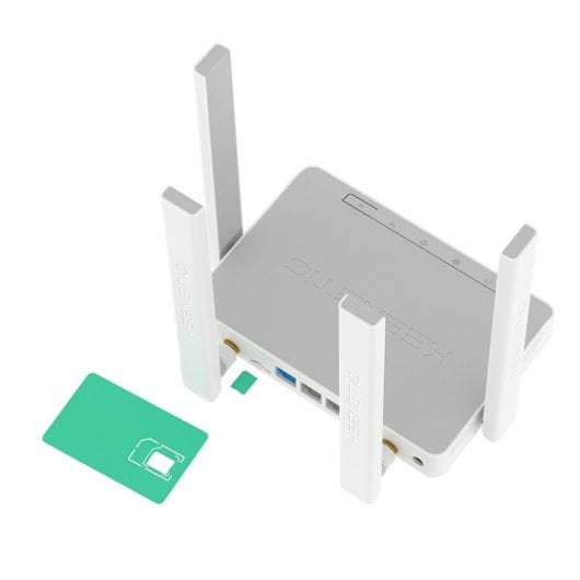 Keenetic Explorer 4G Router 4G Wi-Fi 5 Dual Band Mesh AC1200 4x Portas 10/100Mbps VPN