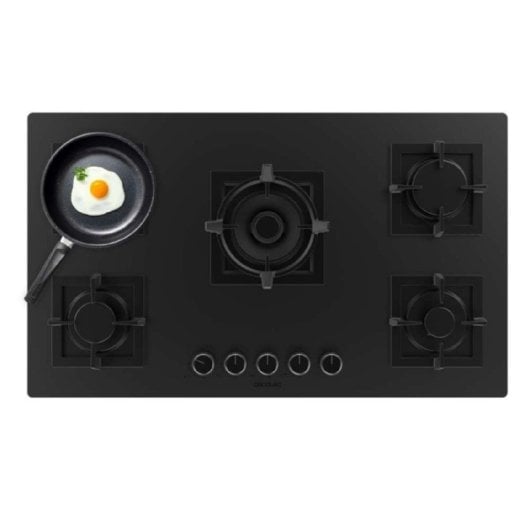 Cecotec Bolero Squad G 5800s Eternal Nano Placa De Gas 5 Fuegos 13,1kW Negro