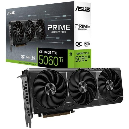 Grafikkarte ASUS GeForce RTX 5060 Ti OC Edition 16GB GDDR7 Reflex 2 RTX AI DLSS4