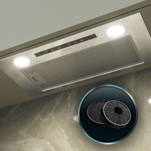 Cecotec Bolero Flux It 525500 Campana Integrable 52cm 70W A++ Inox