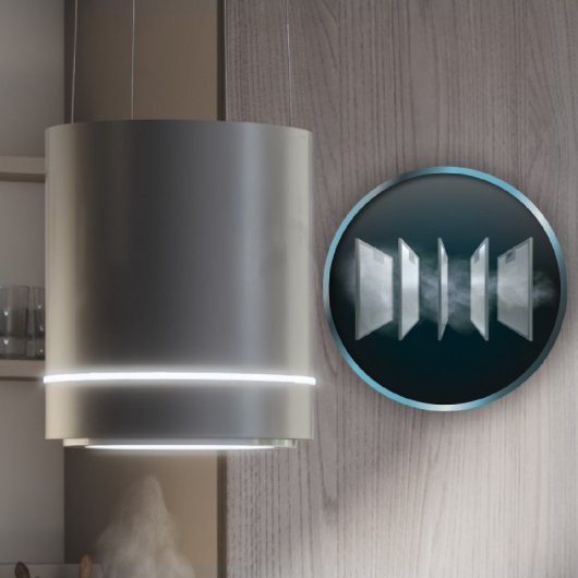 Cecotec Bolero Flux Cre 448000 Campana De Isla 38cm A++ Inox