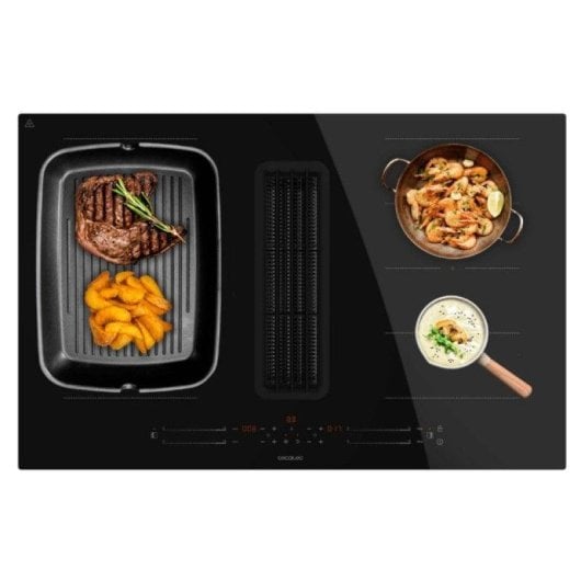Plaque induction Cecotec Bolero Squad IH 4800 TotalFlex80 Extraction intégrée 7400W 80 cm
