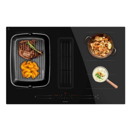 Plaque induction Cecotec Bolero Squad IH 4800 TotalFlex80 Extraction intégrée 7400W 80 cm