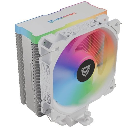 Ventilateur CPU hautes performances Nfortec Centaurus X2 120 mm, blanc