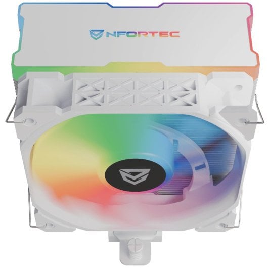 Ventilateur CPU hautes performances Nfortec Centaurus X2 120 mm, blanc