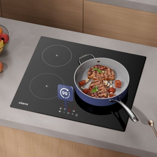 Plaque à induction Ciarra CABBIH3-F 3 zones 60 cm 5600 W Noir