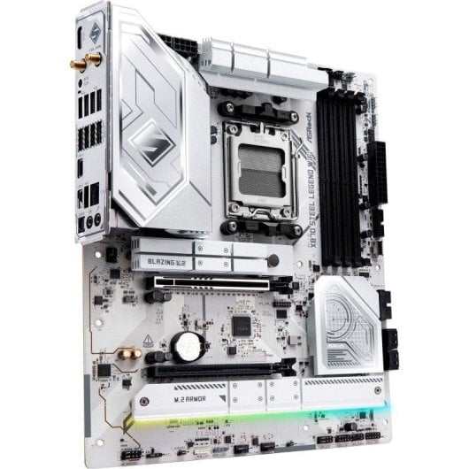 Carte mère ASRock X870 STEEL LEGEND AMD X870 Socket AM5 DDR5 ATX WiFi 7 USB4 2.5GbE M.2 RAID