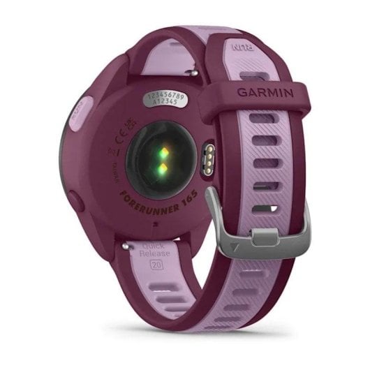 Garmin Forerunner 165 Music Bluetooth GPS 43mm AMOLED Roxo Resistente à Água 5ATM Pulsómetro