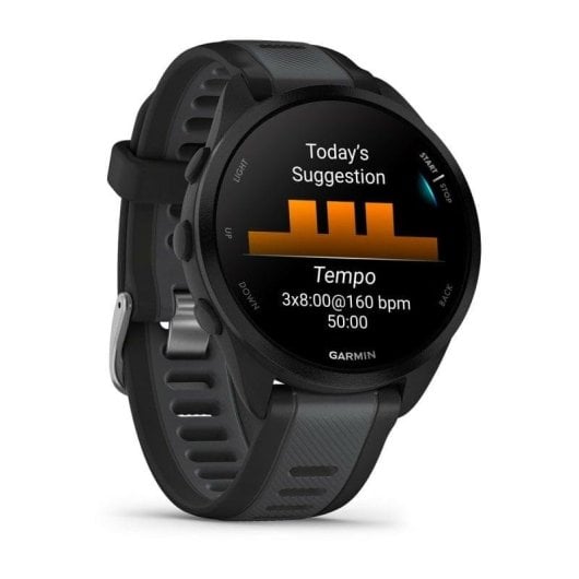 Garmin Forerunner 165 Music Bluetooth GPS 43mm AMOLED Preto Cinza Resistente à Água 5ATM