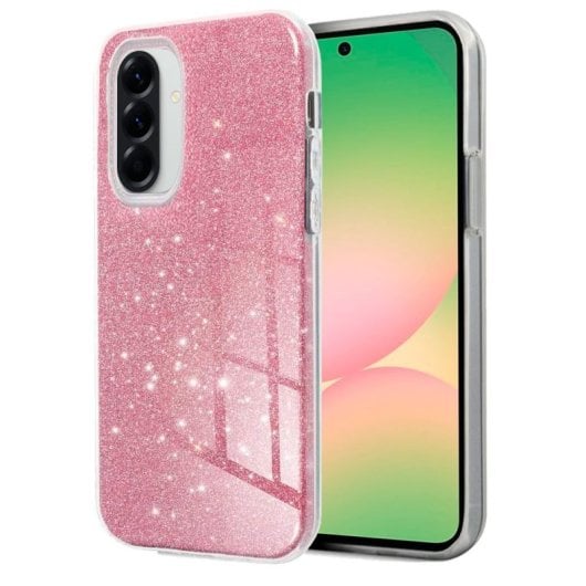 Carcasa COOL para Samsung Galaxy A56 5G Glitter Rosa