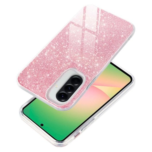 Carcasa COOL para Samsung Galaxy A56 5G Glitter Rosa