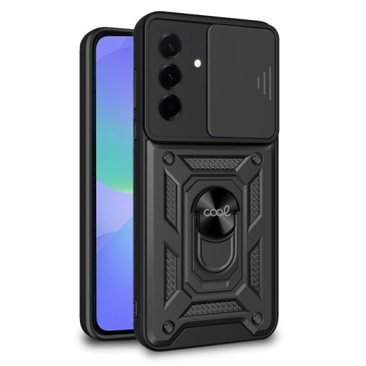 Custodia Cool per Samsung Galaxy A36 5G Anello Rigido Nero
