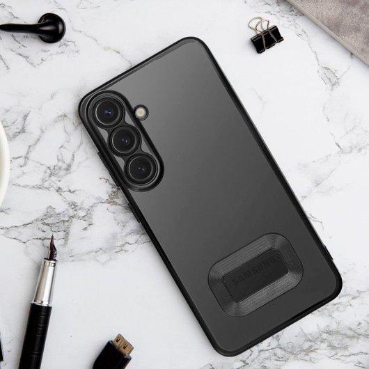 Carcasa COOL para Samsung Galaxy A26 5G Borde Metalizado (Negro)