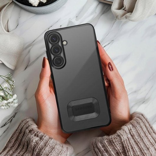 Carcasa COOL para Samsung Galaxy A26 5G Borde Metalizado (Negro)