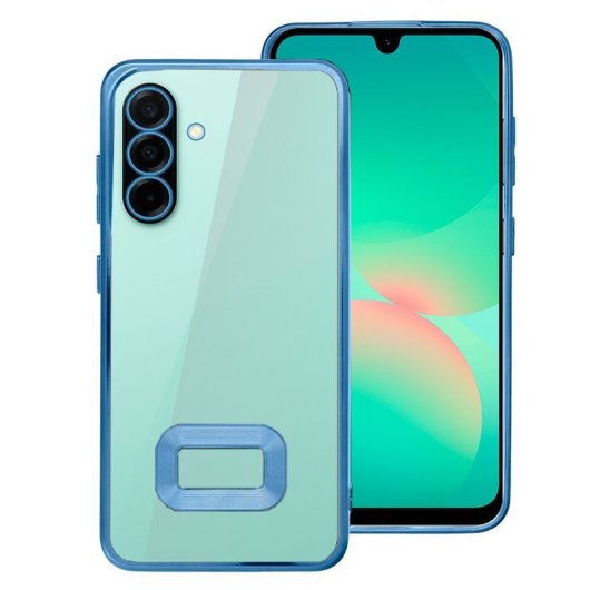 COOL Capa Transparente com Moldura Metalizada Azul para Samsung Galaxy A26 5G