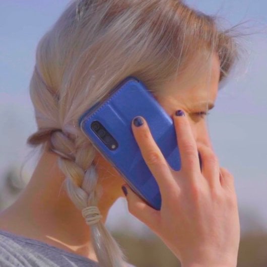 Étui à rabat Cool pour Samsung Galaxy A36 5G, bleu uni