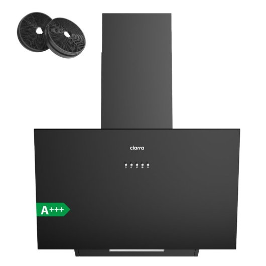Ciarra CBCB6762A Campana Extractora De Pared 60cm A+++ Negro
