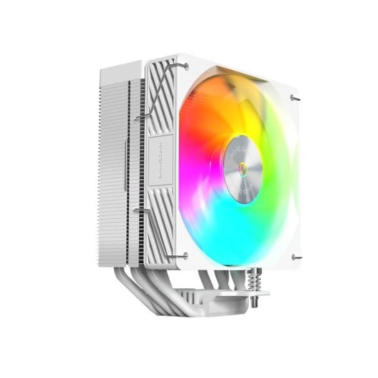 Refroidisseur CPU Mars Gaming Mcpu-x5argb 280 W TDP 5 caloducs HCT PWM Ventilateur Oui Argb 120 mm Blanc