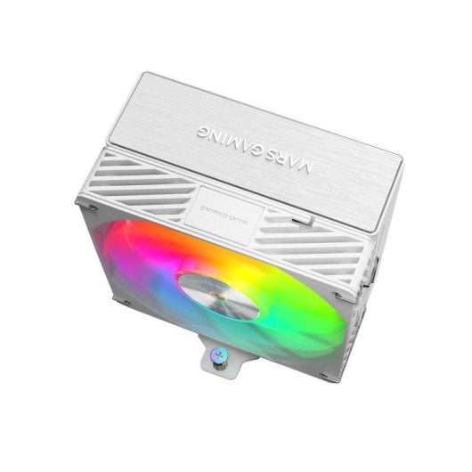 Refroidisseur CPU Mars Gaming Mcpu-x5argb 280 W TDP 5 caloducs HCT PWM Ventilateur Oui Argb 120 mm Blanc