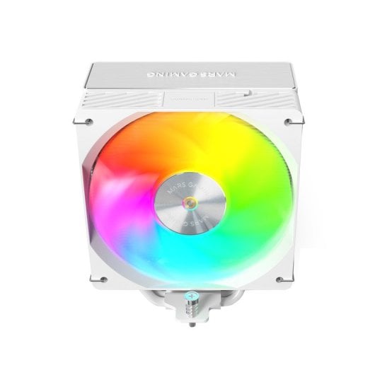 Refroidisseur CPU Mars Gaming Mcpu-x5argb 280 W TDP 5 caloducs HCT PWM Ventilateur Oui Argb 120 mm Blanc