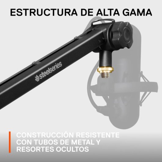 SteelSeries Alias Boom Arm Braço de Suporte Giratório 360º para Microfones Preto