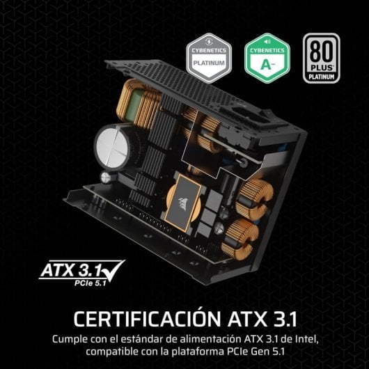 Corsair SF1000 PCIe 5.1 ATX 3.1 1000W 80 Plus Platinum Modular