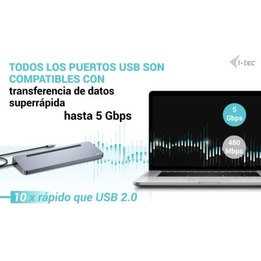 I-Tec Docking Station USB-C 3x Monitor Esterni 4K + Power Delivery 100 W Ergonomico Metallo