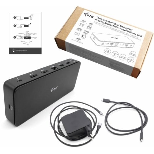 I-Tec Docking Station PRO Thunderbolt 4 Dual DisplayPort + Power Delivery 92 W