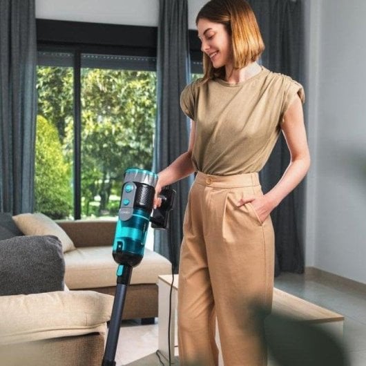 Aspirador com Fio Cecotec Conga 700 PowerHead 615W Filtro Alta Eficiência Depósito 0,5L