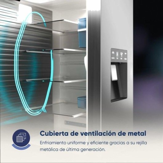 Origial Frigorífico Americano Cool &Freeze 4 puertas 482L E Inox Con dispensador