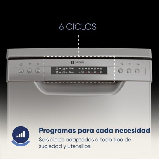 Origial LOAD&CHILL 45 INOX Lavavajillas Capacidad 10 Cubiertos D Inox