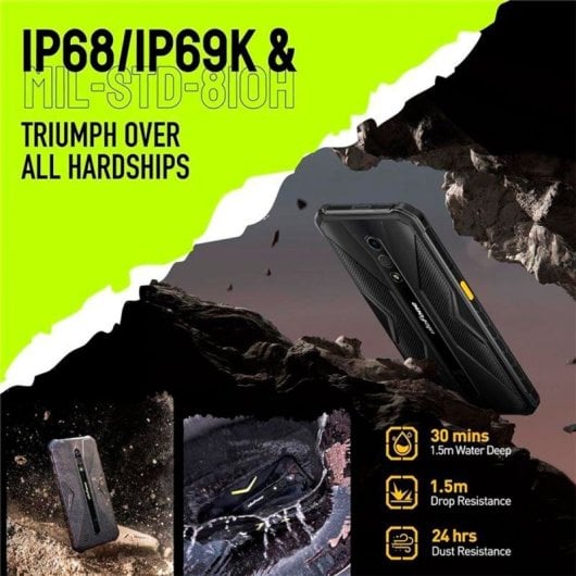 Ulefone Armor X12 Smartphone 5.45" 3GB/32GB Dual SIM 4G 4860mAh Android 13 Negro