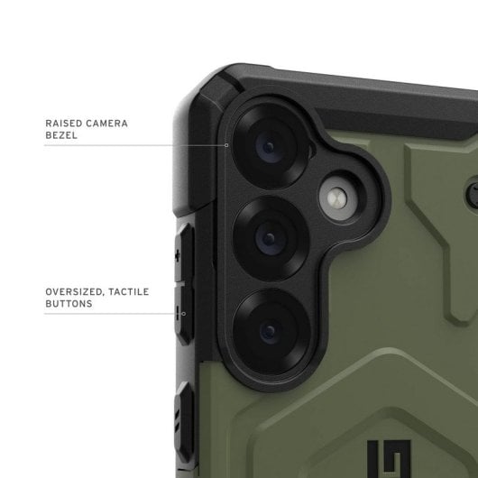 Custodia magnetica Urban Armor Gear Pathfinder per Samsung Galaxy S25 verde