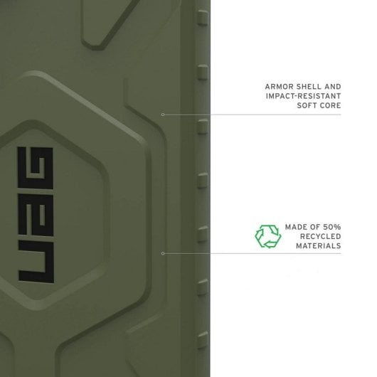 Custodia magnetica Urban Armor Gear Pathfinder per Samsung Galaxy S25 verde