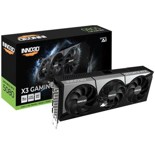 Grafikkarte Inno3D GeForce RTX 5080 X3 GAMING OC 16GB GDDR7 Reflex 2 RTX AI DLSS4
