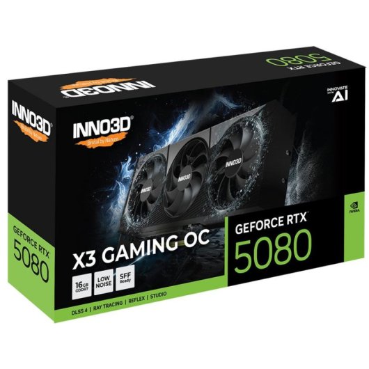 Grafikkarte Inno3D GeForce RTX 5080 X3 GAMING OC 16GB GDDR7 Reflex 2 RTX AI DLSS4