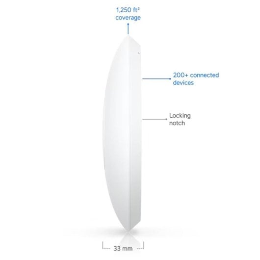 Ubiquiti U7 Lite Ponto de Aceso WiFi 7 com 4 Fluxos Espaciais e Uplink 2.5GbE PoE