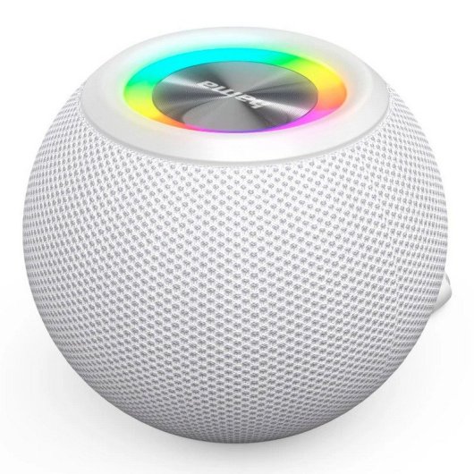 Hama Ball Shape Altavoz Bluetooth con 5 Modos de Luz 5W Blanco