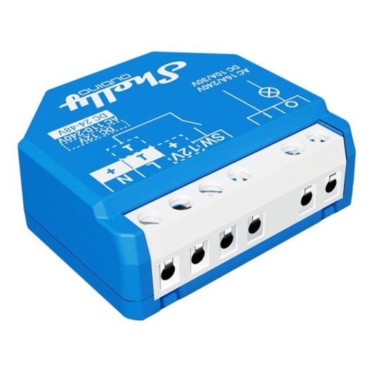 Shelly Qubino Wave 1 Interruptor Inteligente Z-Wave de 1 Canal 16A Azul