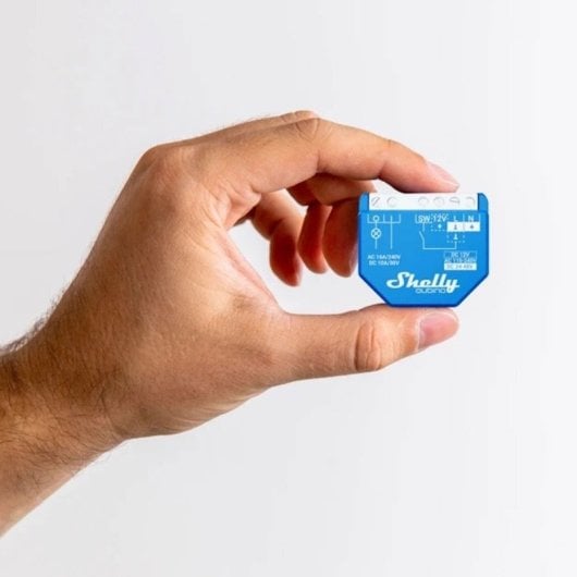 Shelly Qubino Wave 1 Interruptor Inteligente Z-Wave de 1 Canal 16A Azul