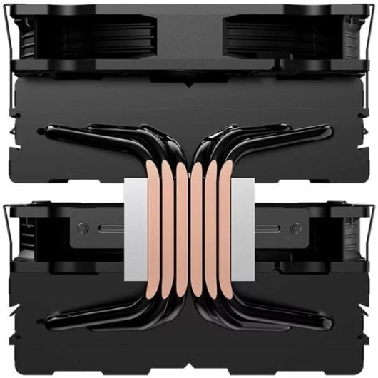 Hiditec C40 Pro Ventilador CPU Doble Torre TDP 290W 6 Pipes 140mm Negro