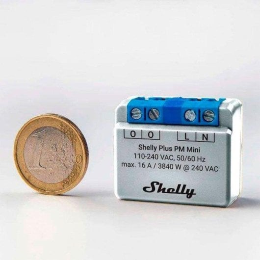 Relais Wi-Fi Shelly Plus PM Mini Wi-Fi Bluetooth Contrôle de l’éclairage Suivi de l’énergie Encastrable