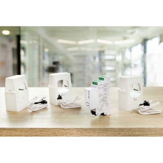 Shelly Pro 3EM-400A Medidor de Energía Trifásico para Montaje en Riel DIN WiFi/Bluetooth/LAN Blanco