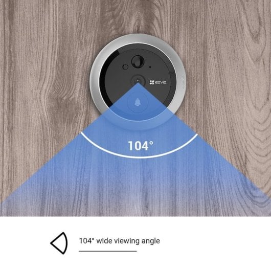 EZVIZ DP1C Mirilla WiFi 720P con Detección de Movimiento + Wiz Bombilla Inteligente LED Wi-Fi RGB