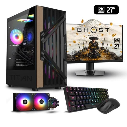 PC Racing D5 Equinox Gaming Intel Core i7-13700F/32GB/2TB SSD/RTX 5070 + Monitor 27" 2k + Combo Gaming