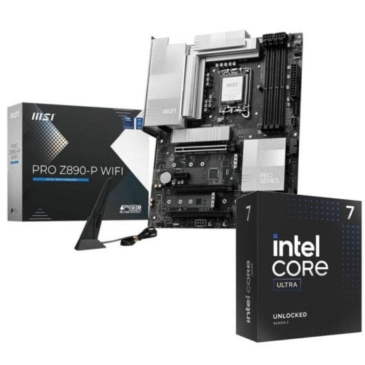 Processeur Intel Core Ultra 7 265KF 3,3/5,5 GHz + MSI PRO Z890-P Wi-Fi