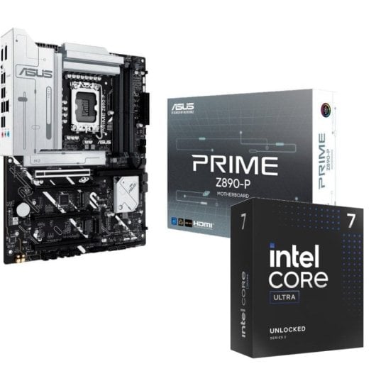 Pack Intel Core Ultra 7 265KF 3,3/5,5 GHz + ASUS PRIME Z890-P