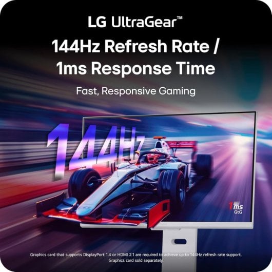 LG UltraGear Smart 32G810SA-W 31.5" LED IPS UltraHD 144Hz Altura Ajustable FreeSync Premium Pro USB-C