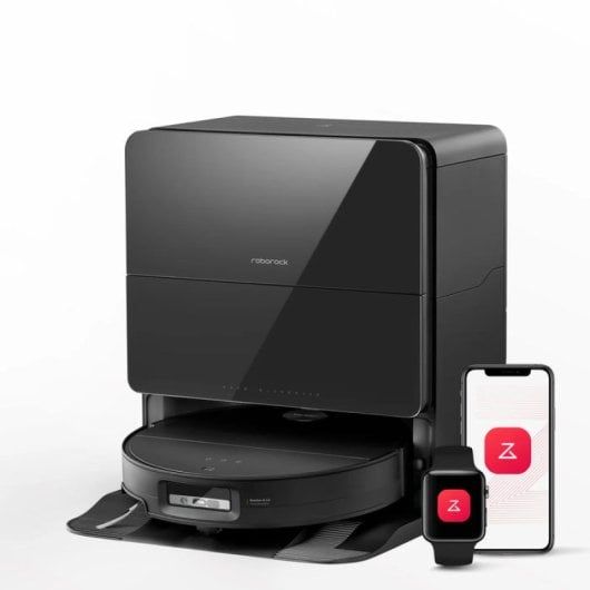 Roborock Saros 10 Robot Aspirador Fregasuelos Negro